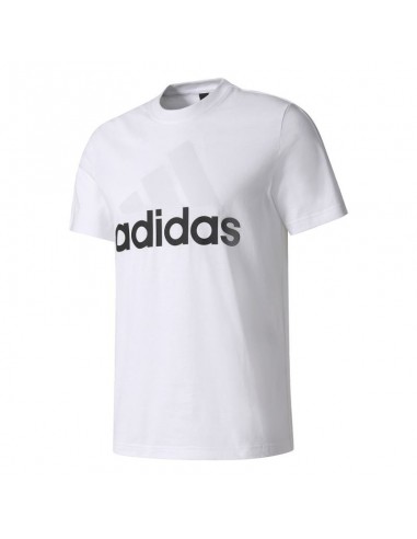 Adidas Ess Linear Î‘Î¸Î»Î·Ï„Î¹ÎºÏŒ Î‘Î½Î´ÏÎ¹ÎºÏŒ T-shirt Î›ÎµÏ…ÎºÏŒ ÎœÎµ Î›Î¿Î³ÏŒÏ„Ï…Ï€Î¿ S98730